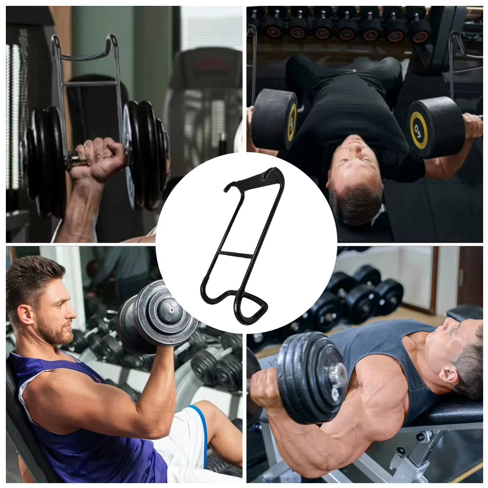1Piece Dumbbell Spotter Hooks Hangers Hold up 225LB Heavy Power Dumbbells Rack Attachments Safety Connector for Dumbbell Press