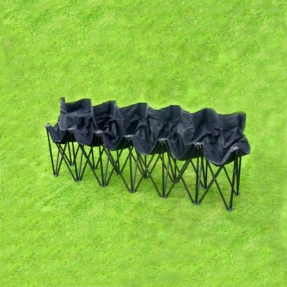 6-Seater Folding Portable Bench