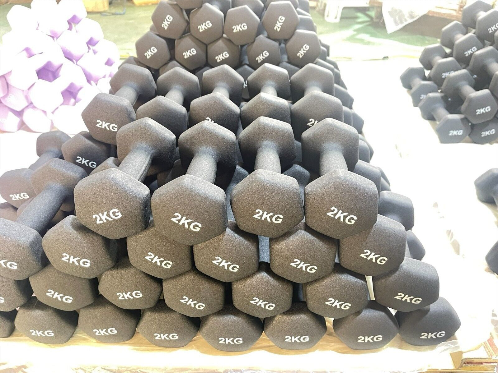 Neoprene Dumbbell Pair Home Weights Gym Fitness Sports