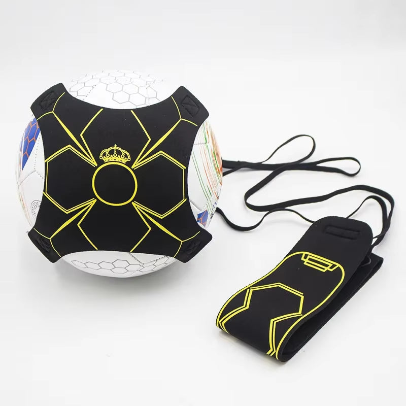 Adjustable Football Kick Trainer Soccer Ball Solo Practice Training Auxiliary Equipment Sports Trainer Elastic Belt Assistance