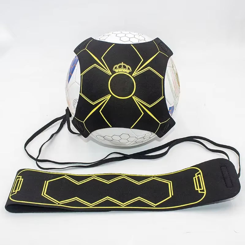 Adjustable Football Kick Trainer Soccer Ball Solo Practice Training Auxiliary Equipment Sports Trainer Elastic Belt Assistance