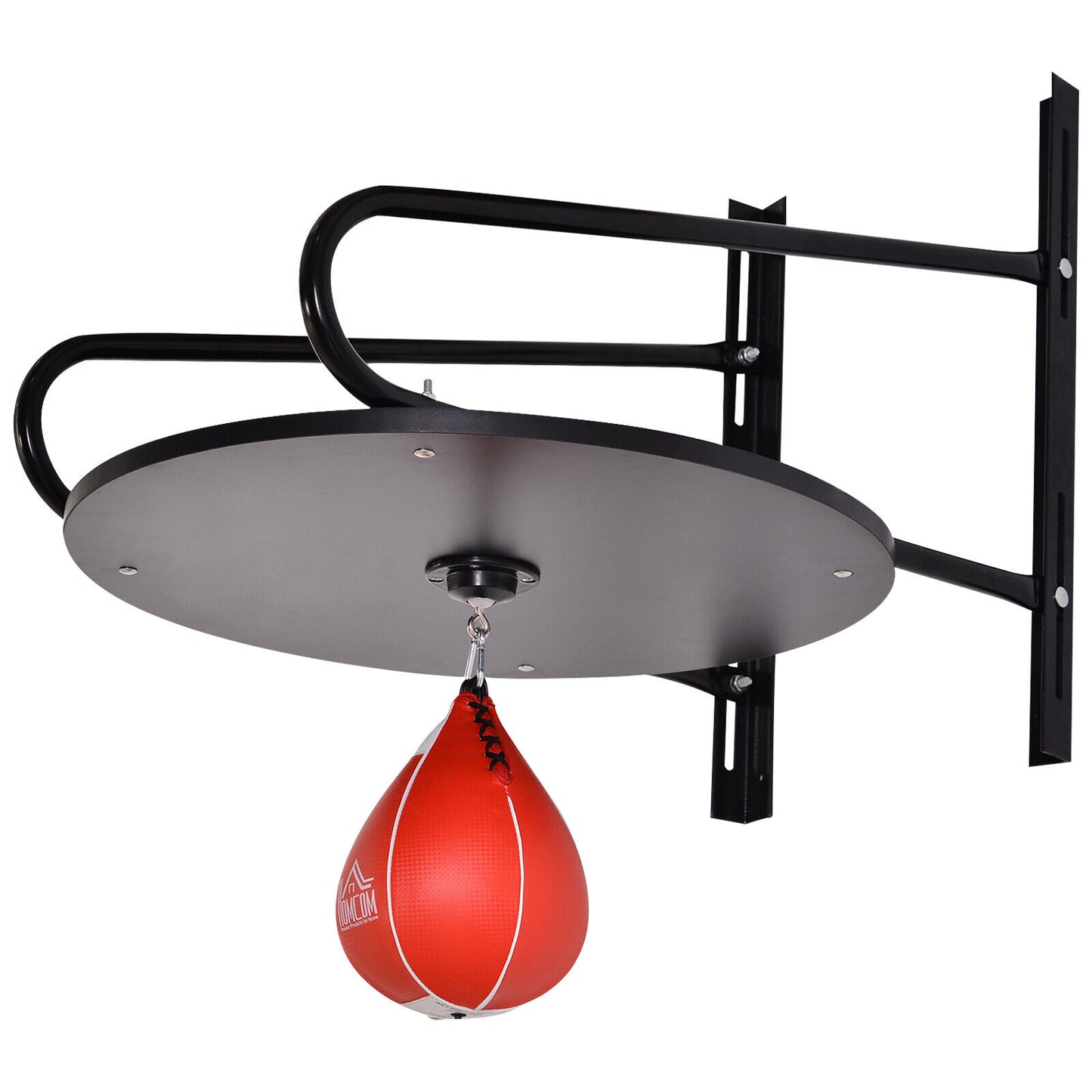 Wall-Mounted Speedball Boxing Platform Set Rack Punching for Men and Women