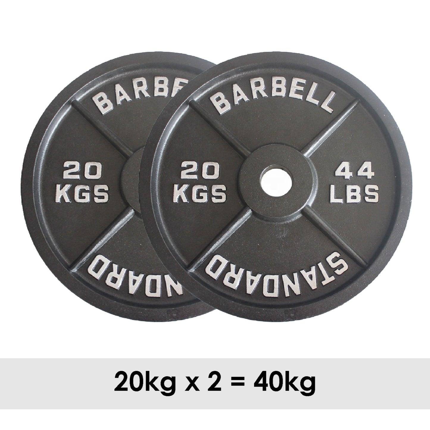 Cast Iron Weight Plates Set Pair 2" Hole Disc Dumbbell Olympic Barbell Weights