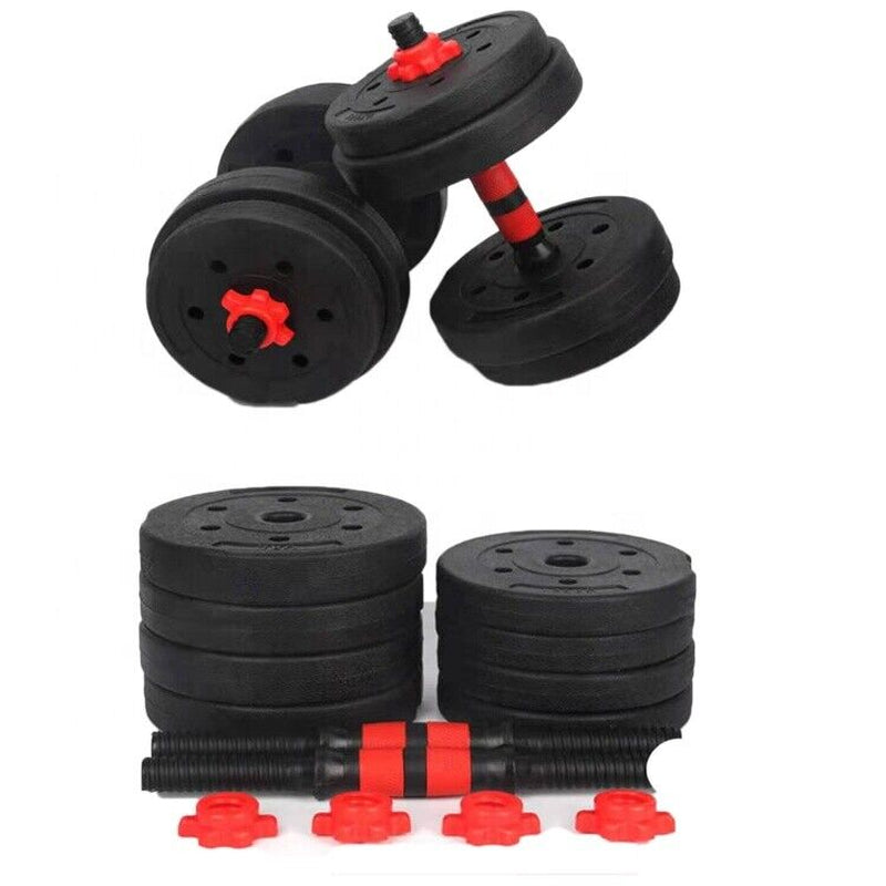 Exersci 20Kg/30Kg/40Kg Adjustable Dumbbell & Barbell Set