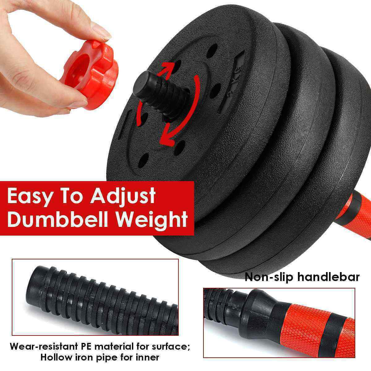 20/30/40Kg Dumbbell Barbell Weight Set Pair of Hand Weights Gym Fitness Workout