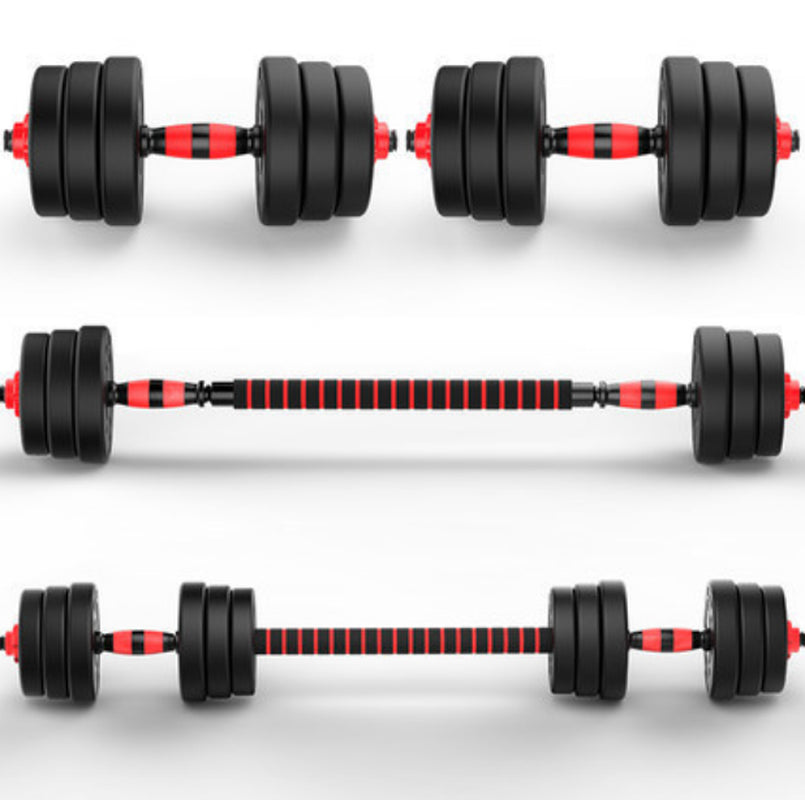 Exersci 20Kg/30Kg/40Kg Adjustable Dumbbell & Barbell Set