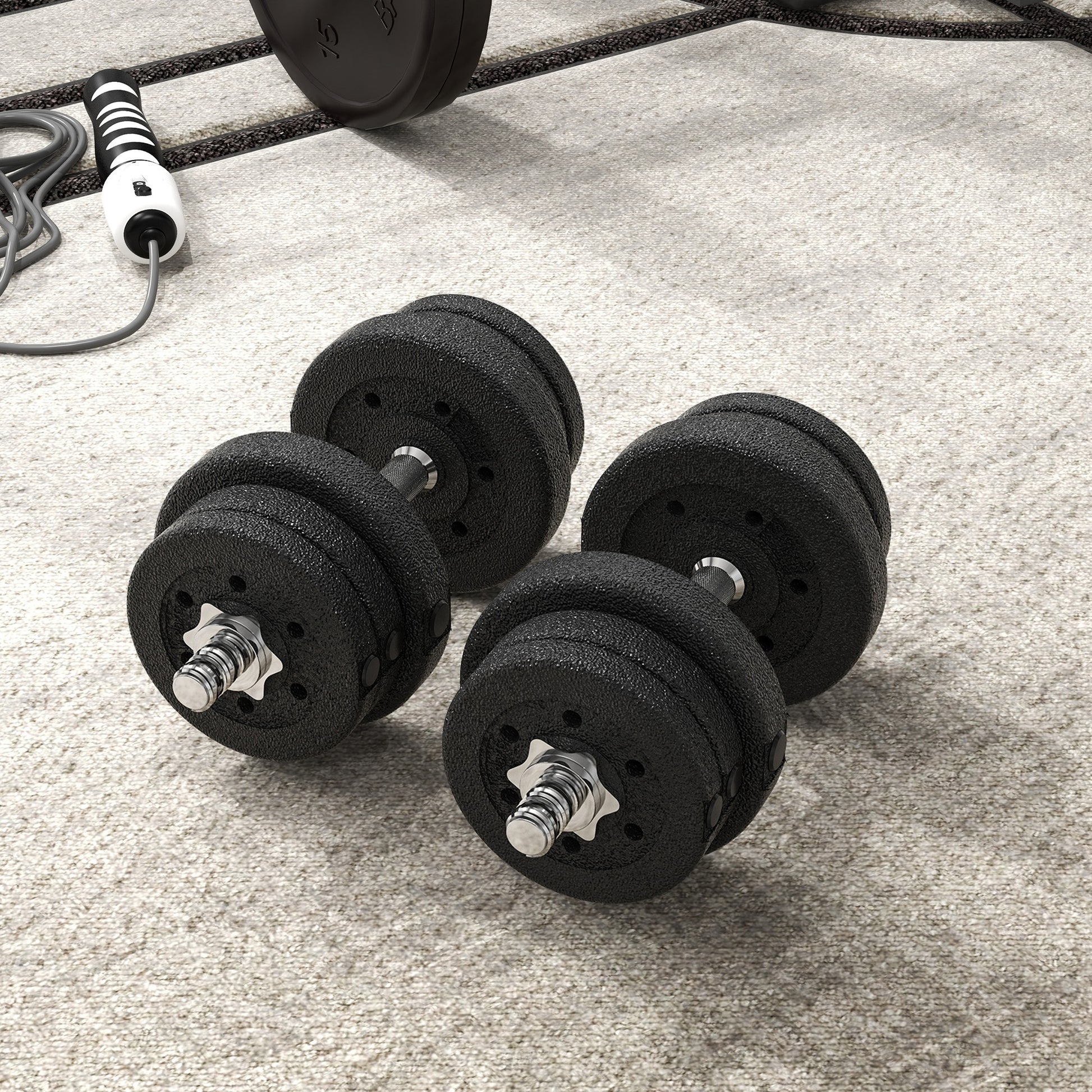 Adjustable Dumbbells Weight Set Hand Weight for Home Gym Body Fitness