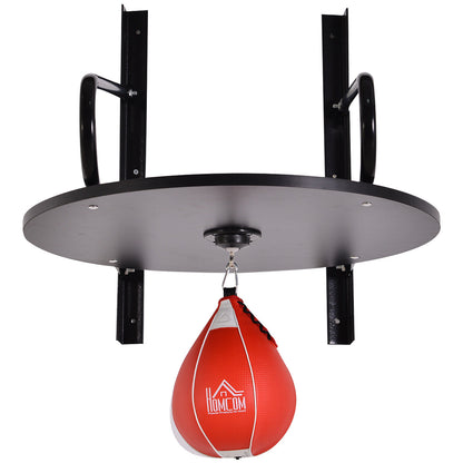 Wall-Mounted Speedball Boxing Platform Set Rack Punching for Men and Women