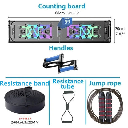 Counting Folding Push up Board Multifunctional Exercise Table Abdominal Muscle Enhancement Gym Sports Portable Fitness Equipment